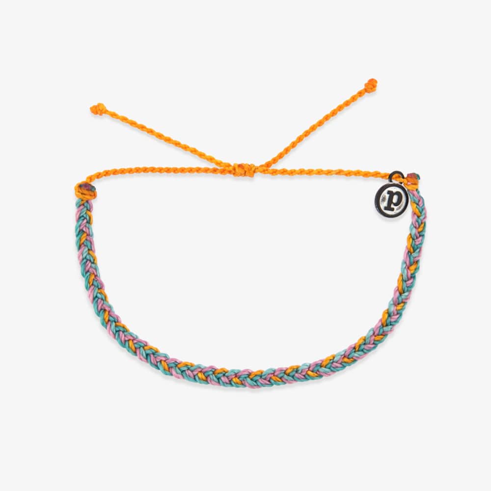 Pura Vida Multi Mini Braided Bracelet - Canary