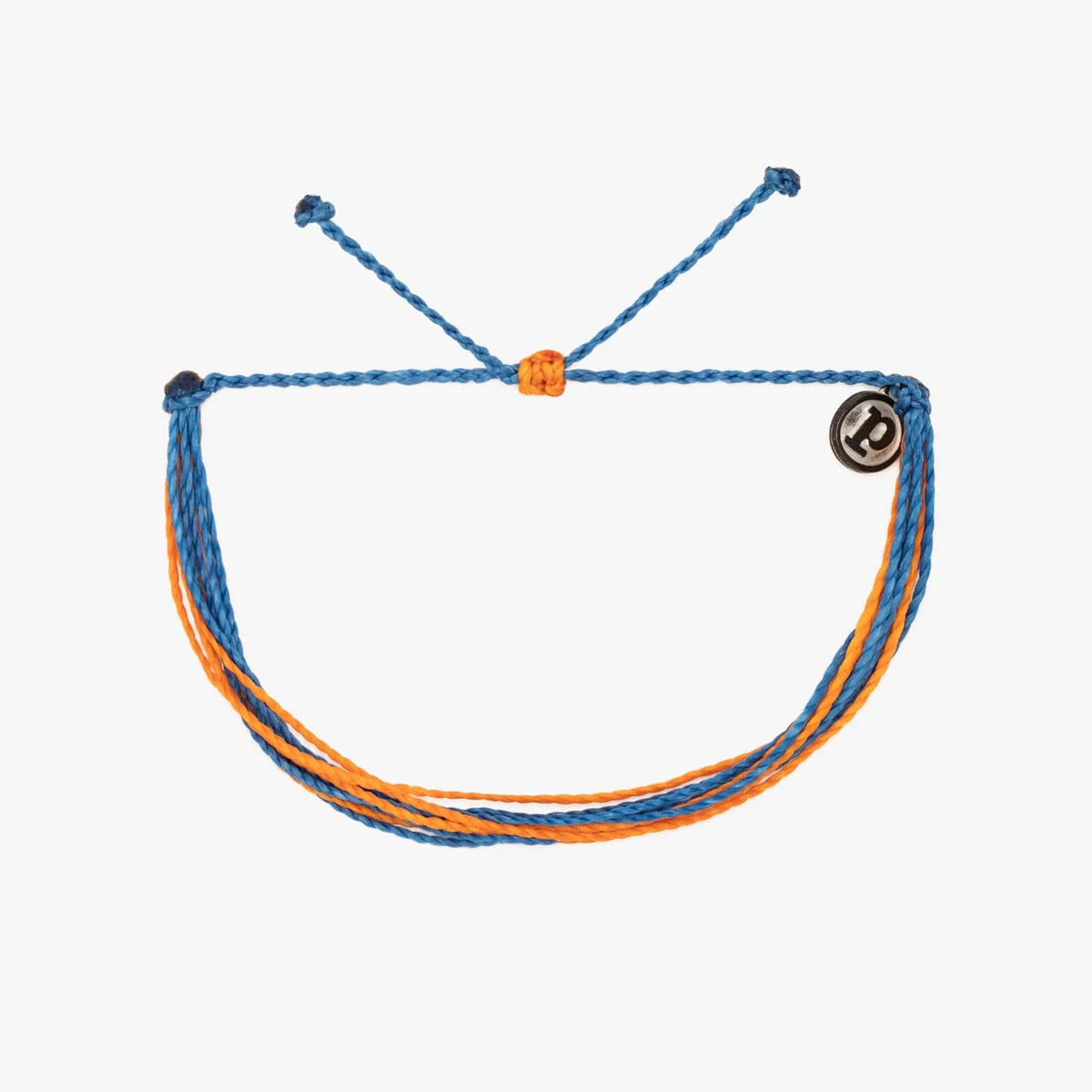 Pura Vida Original Bracelet - Game Day - Blue & Orange