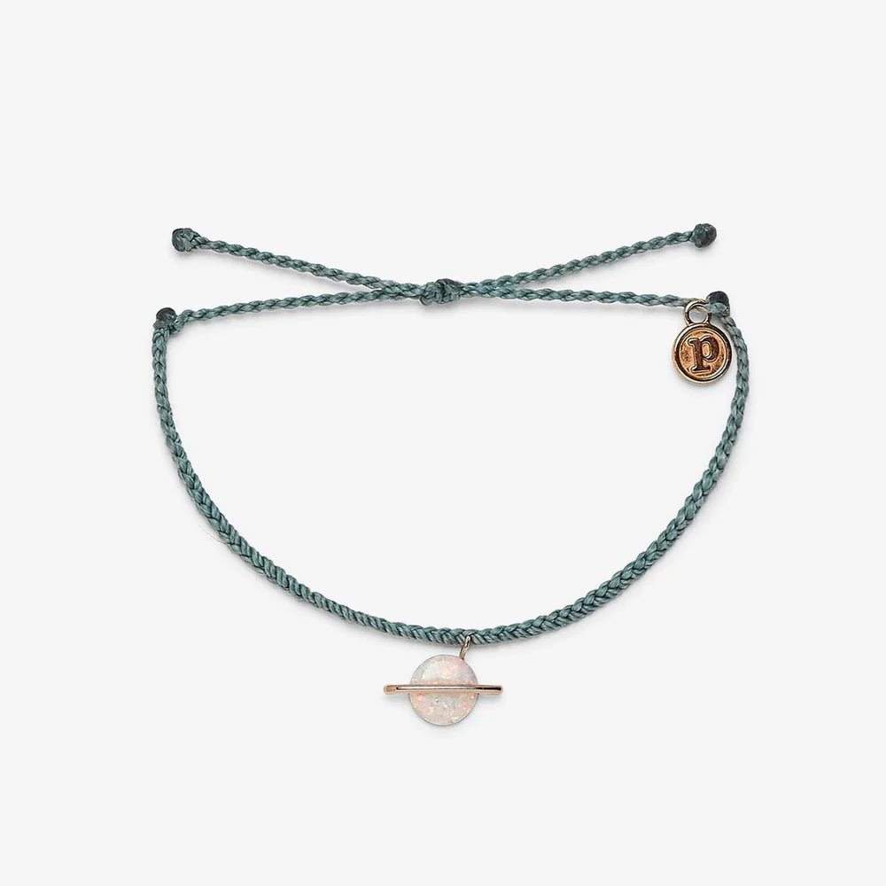 Pura Vida Opal Saturn Charm Bracelet