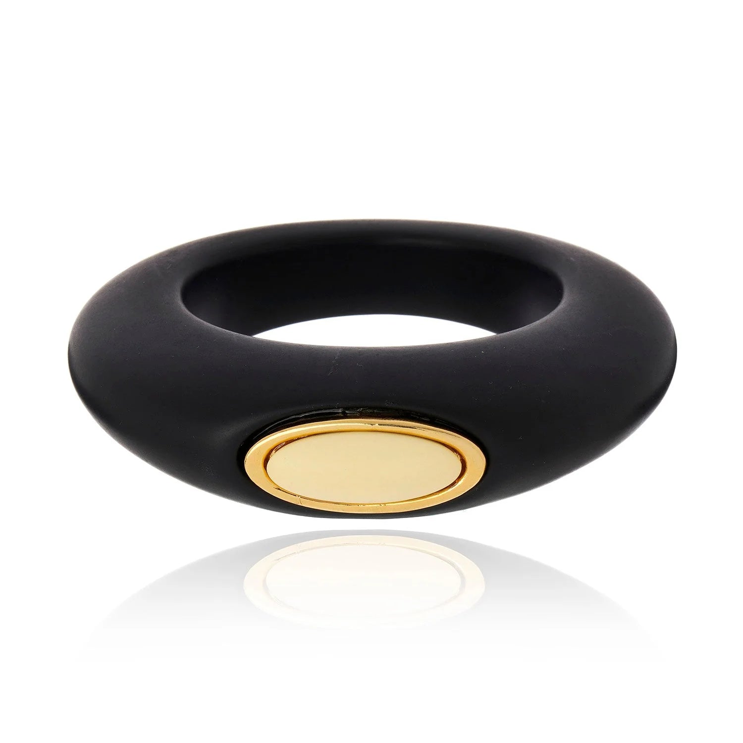 Cristina Sabatini Max Resin Bangle - Black and Beige