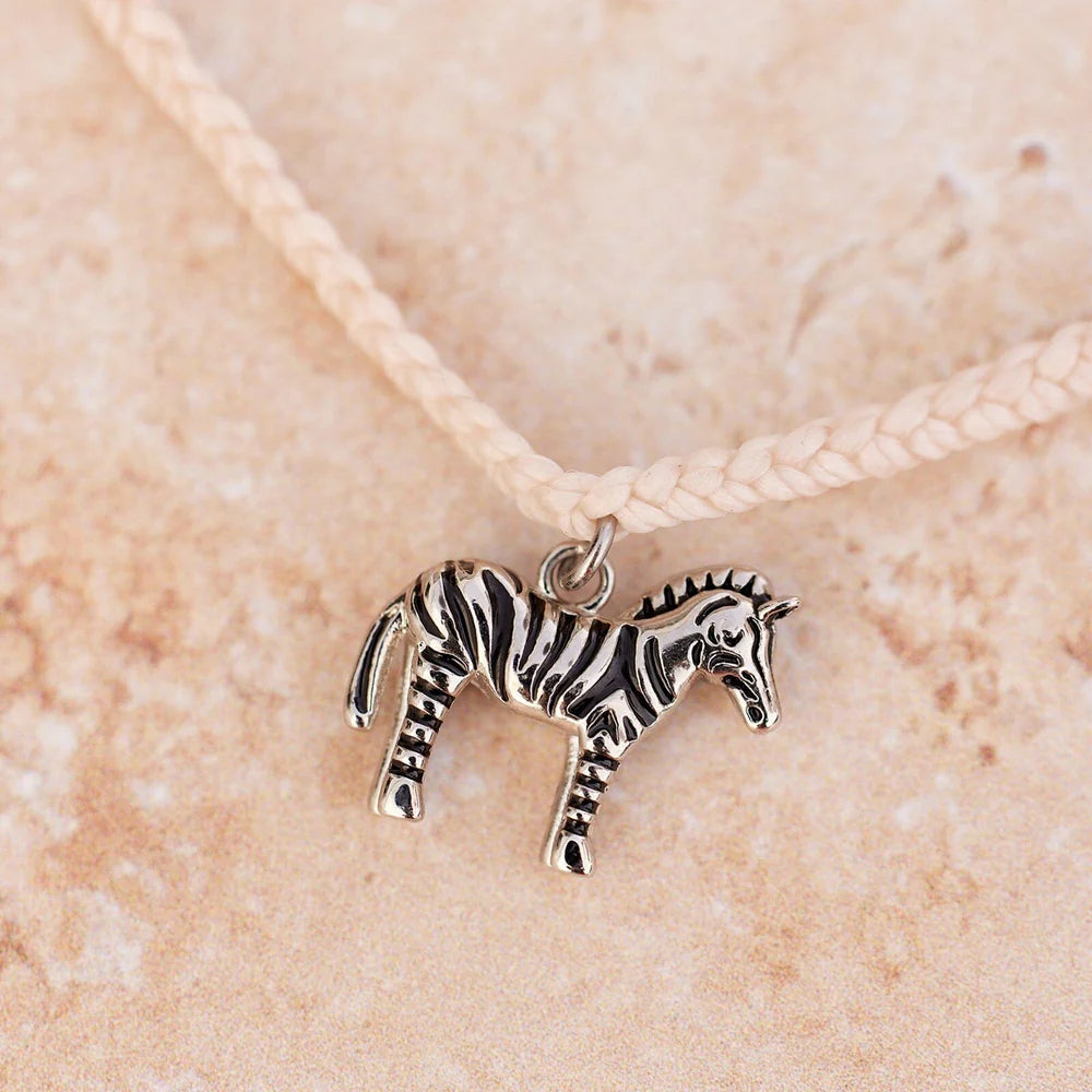 Pura Vida Zebra Charm Bracelet in Vanilla