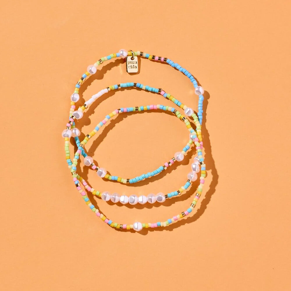Pura Vida Stage Lights Stretch Bracelet 3 Pack