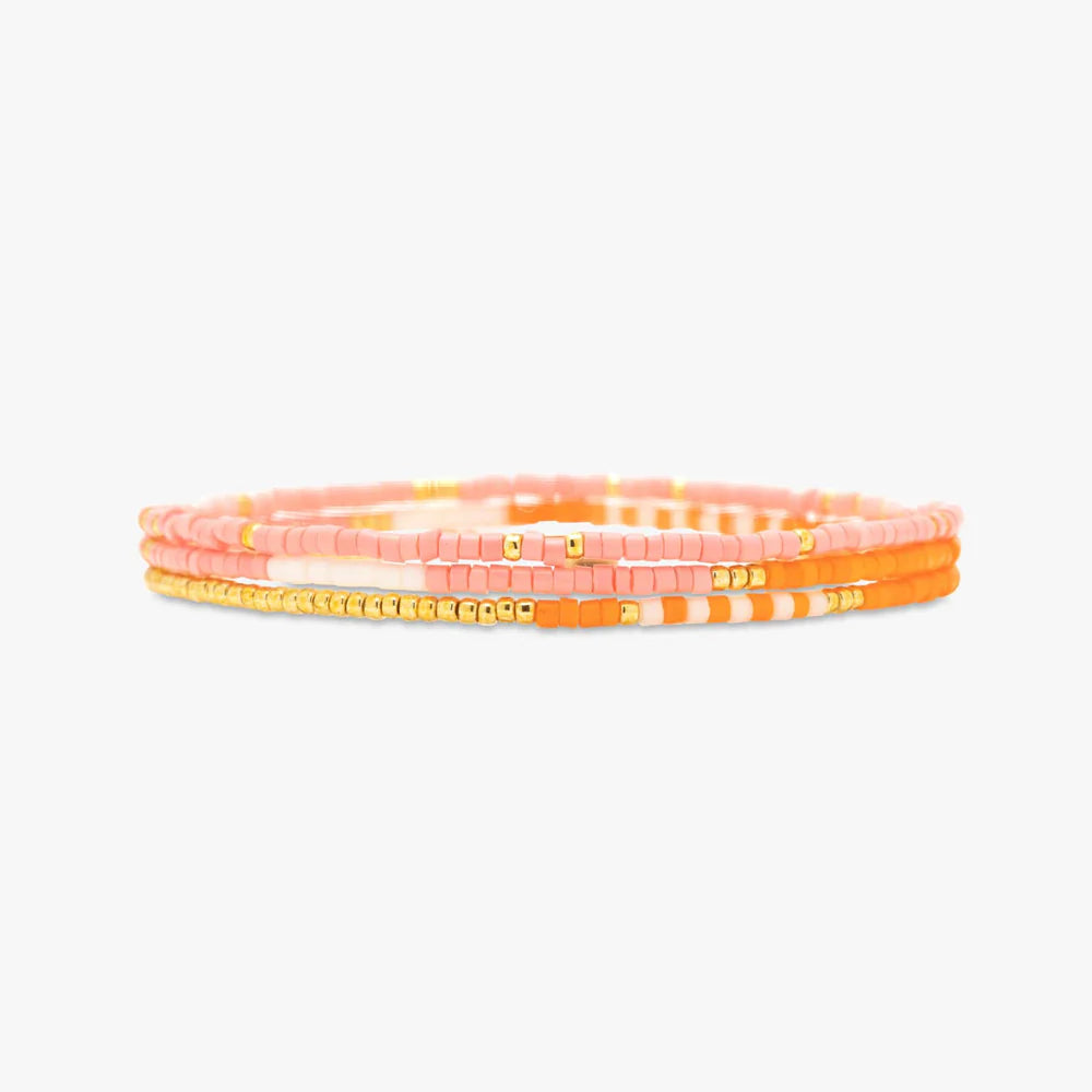 Pura Vida Warm Breeze Stretch Bracelet Set of 3