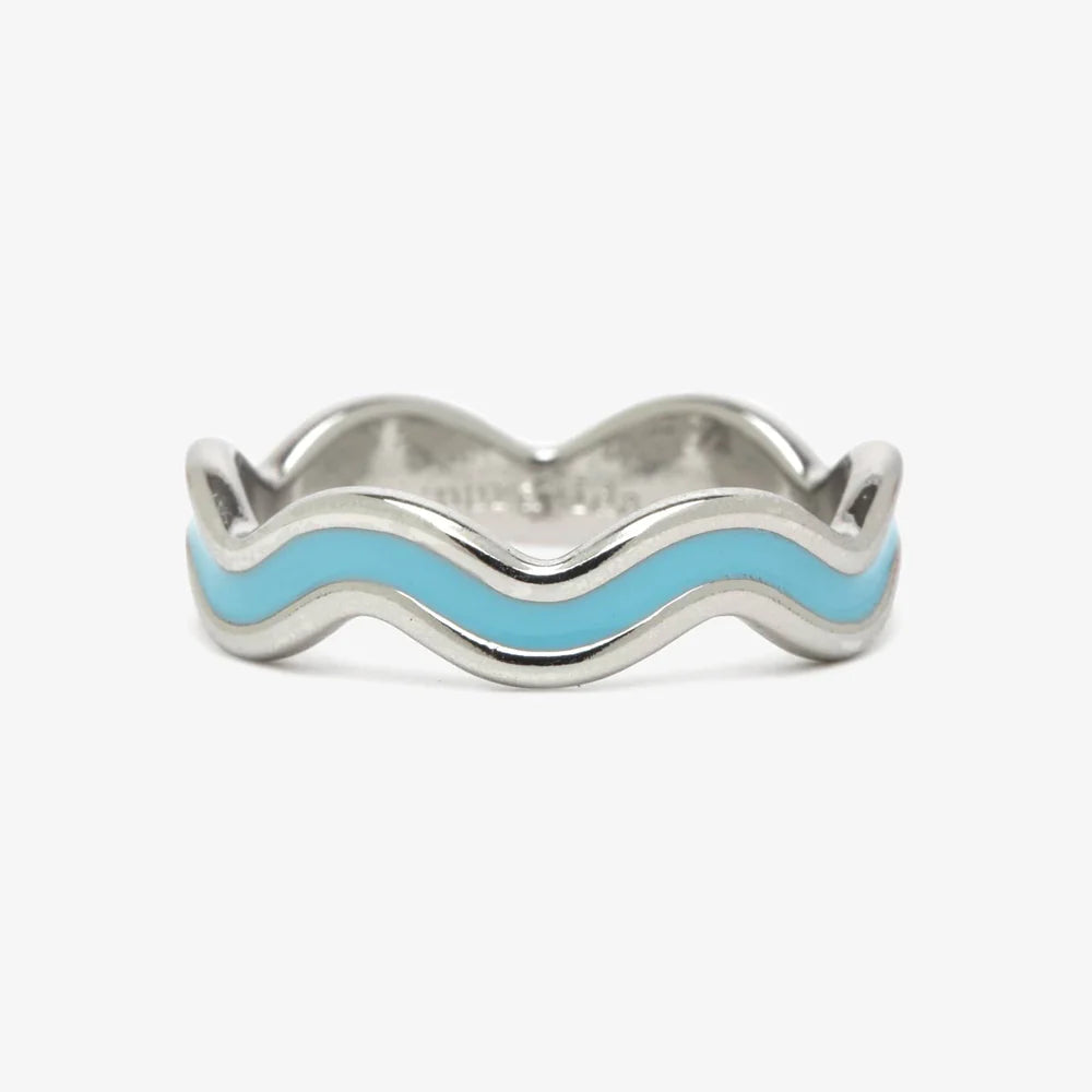 Pura Vida Surfrider Enamel Wiggle Ring