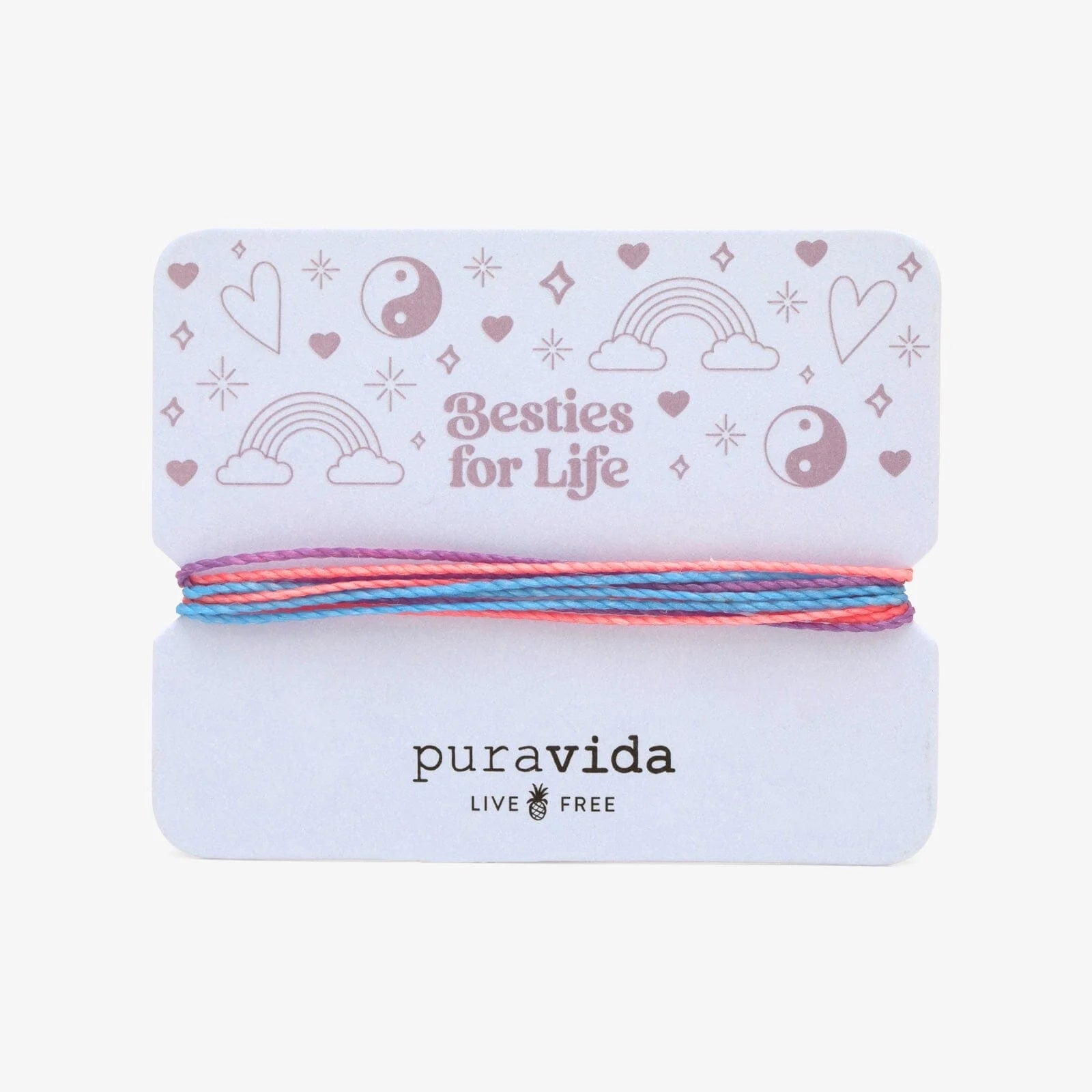 Pura Vida - Besties for Life Bracelet Card
