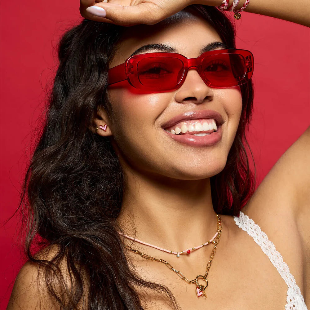 Pura Vida Abstract Heart Stud Earrings