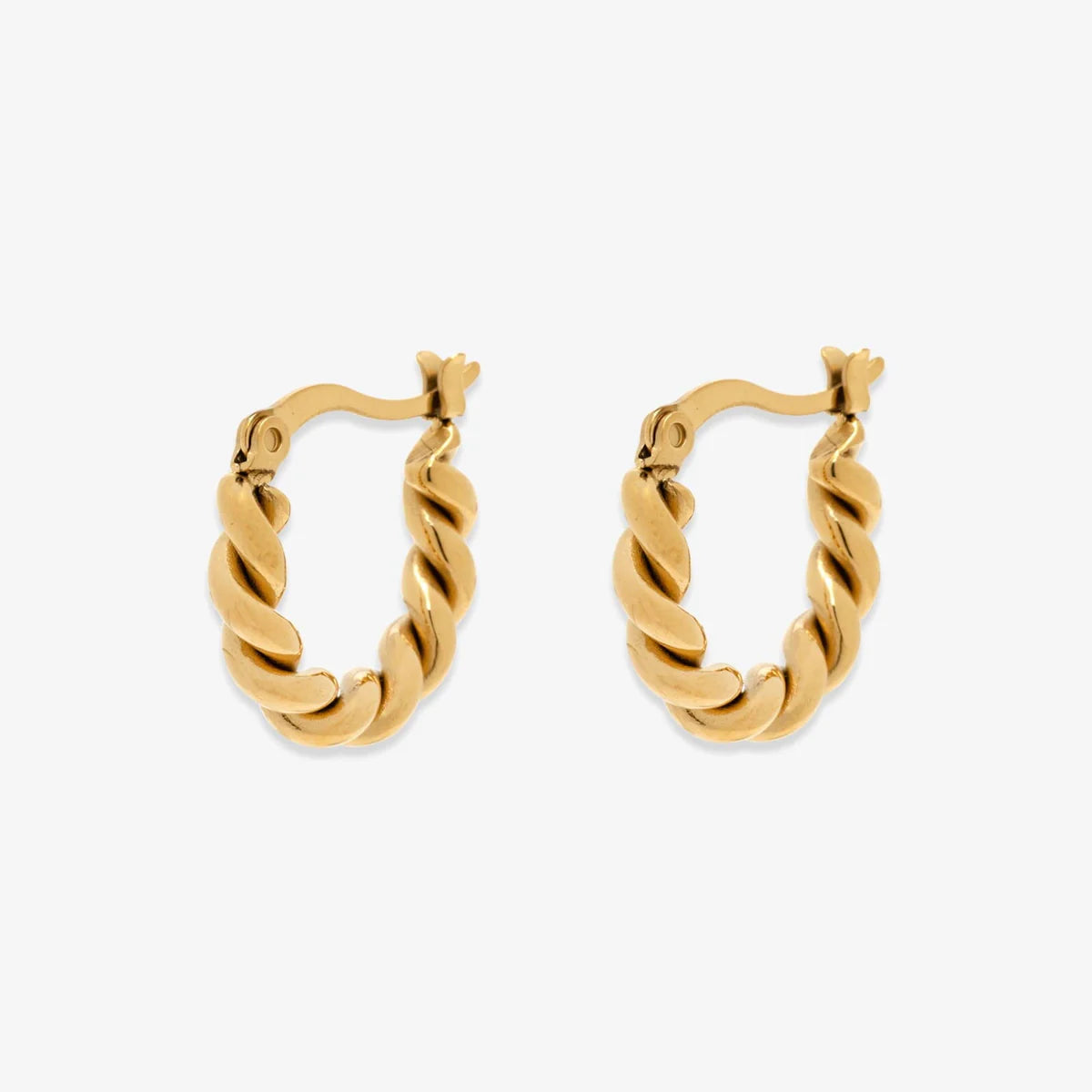 Pura Vida - Twisted Dome Loop Earring - Gold