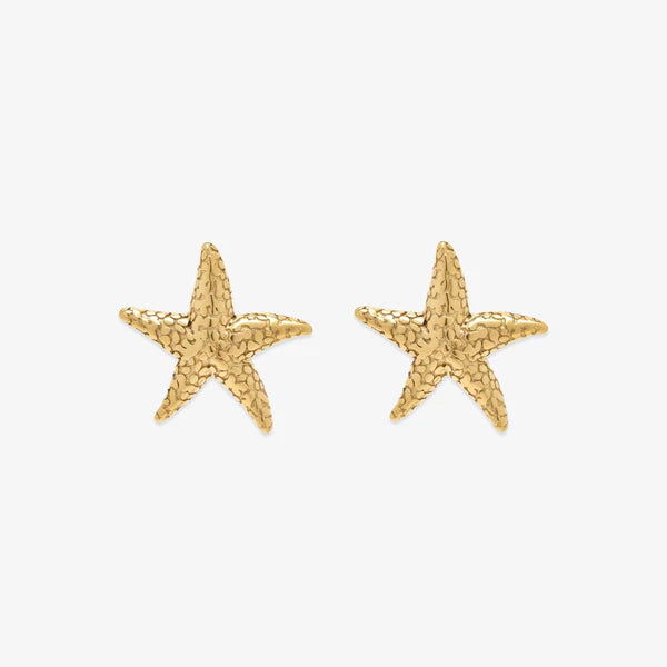 Pura Vida - Sea Star Statement Earrings - Gold