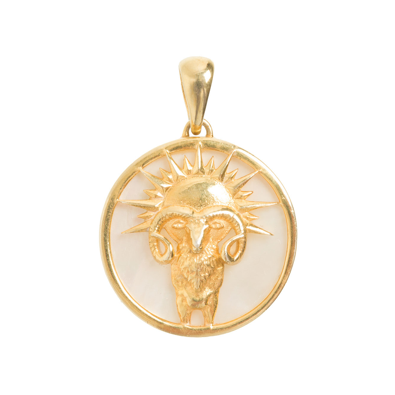 Freya Rose - Aries, Gold Zodiac Charm