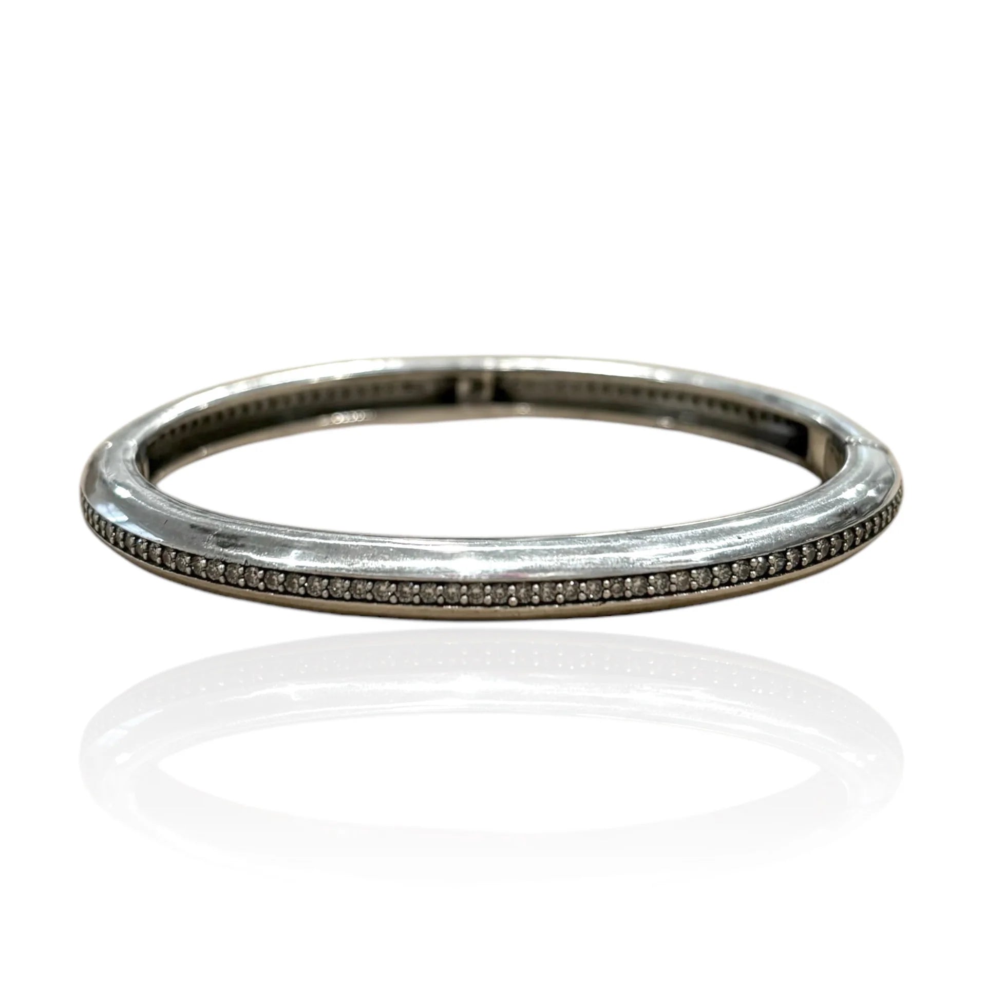 Tat 2 Designs - Silver Riva Pave Bangle