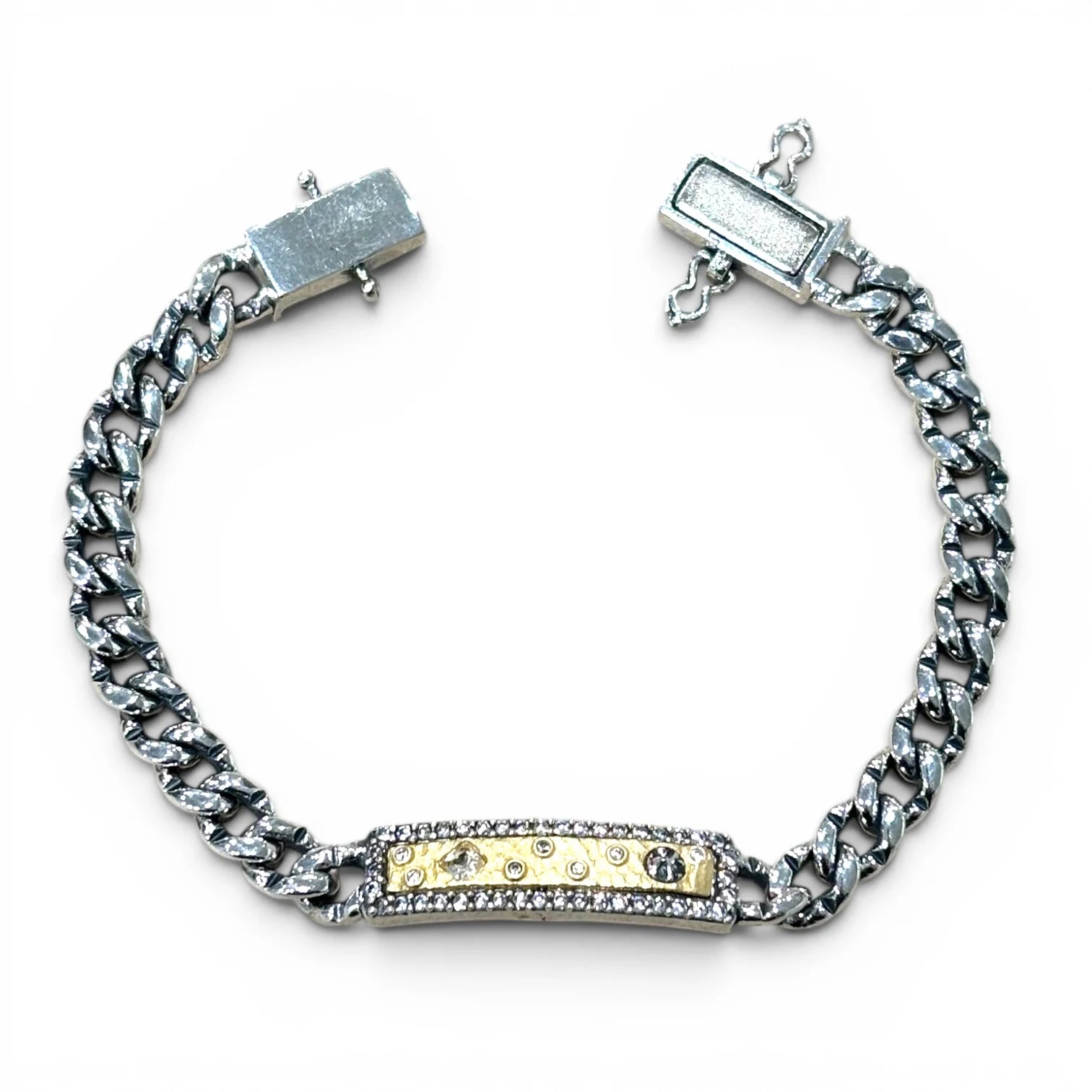 Tat 2 Designs - Vintage Silver Soleil ID Bracelet
