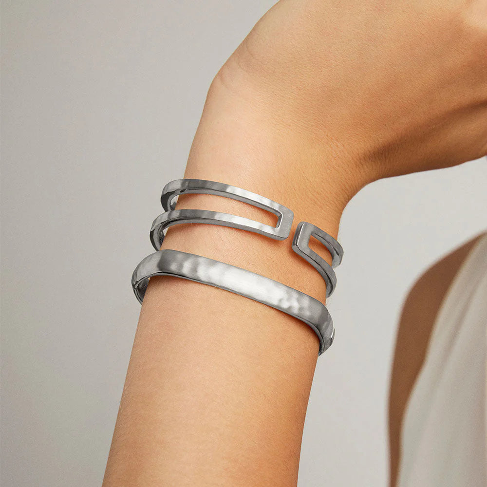 Dean Davidson - Mara Hinged Bangle (Silver)