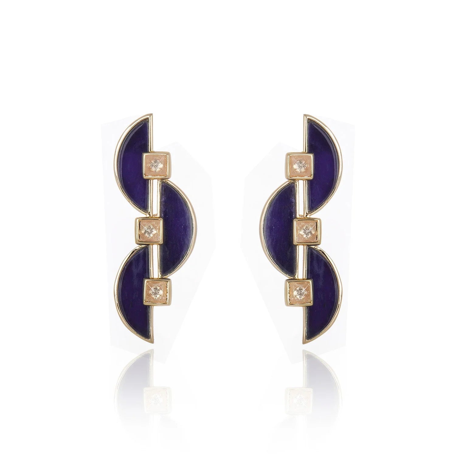 Cristina Sabatini Connection Studs - Sodalite