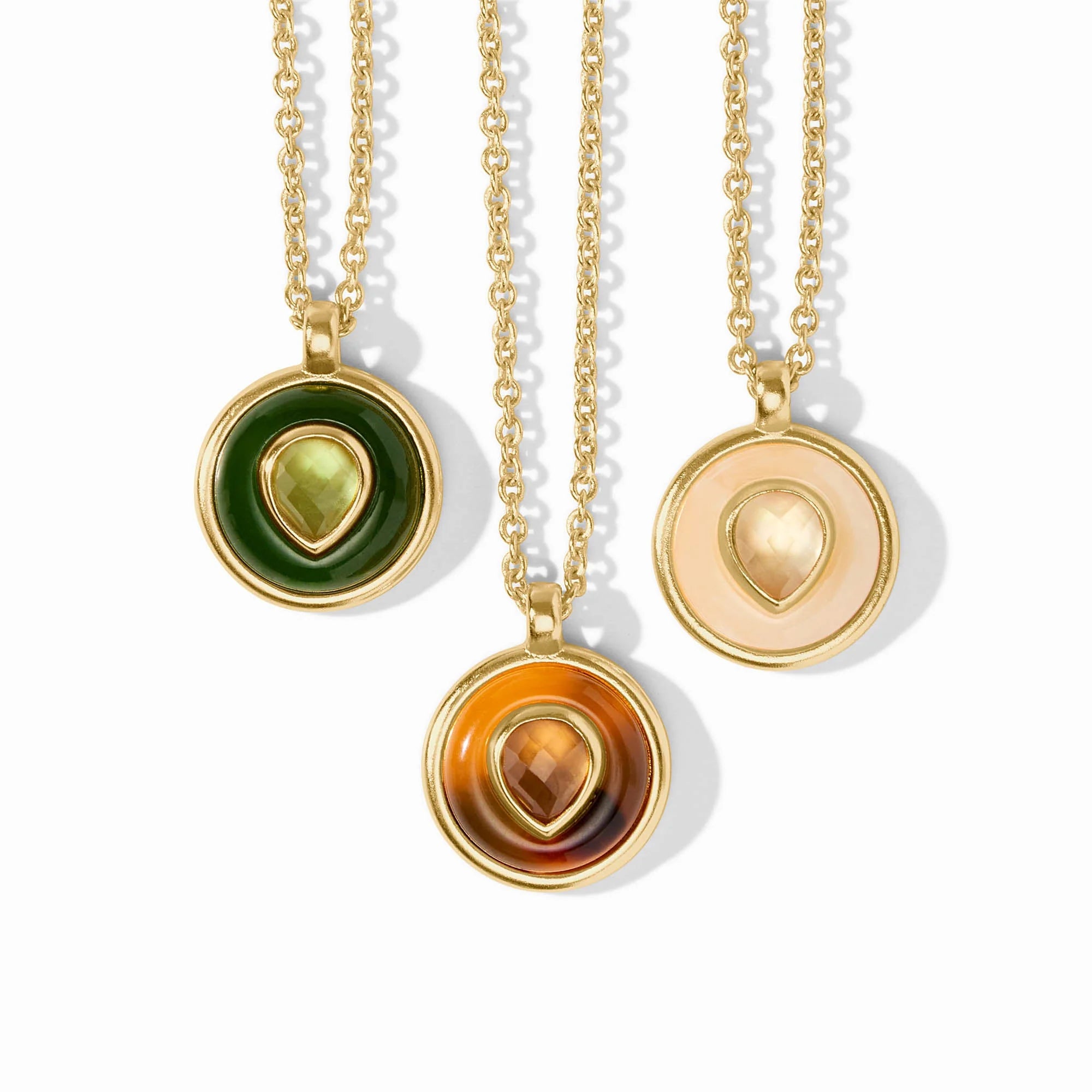 Julie Vos Carnaby Delicate Necklace - Palmetto Green