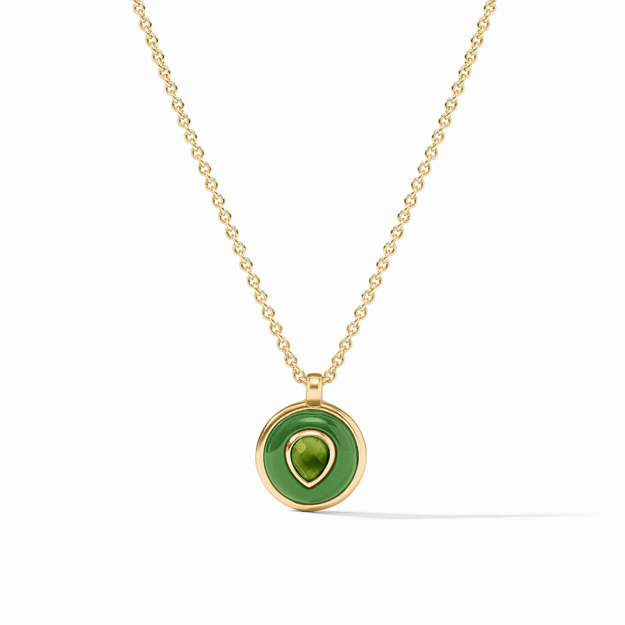 Julie Vos Carnaby Delicate Necklace - Palmetto Green