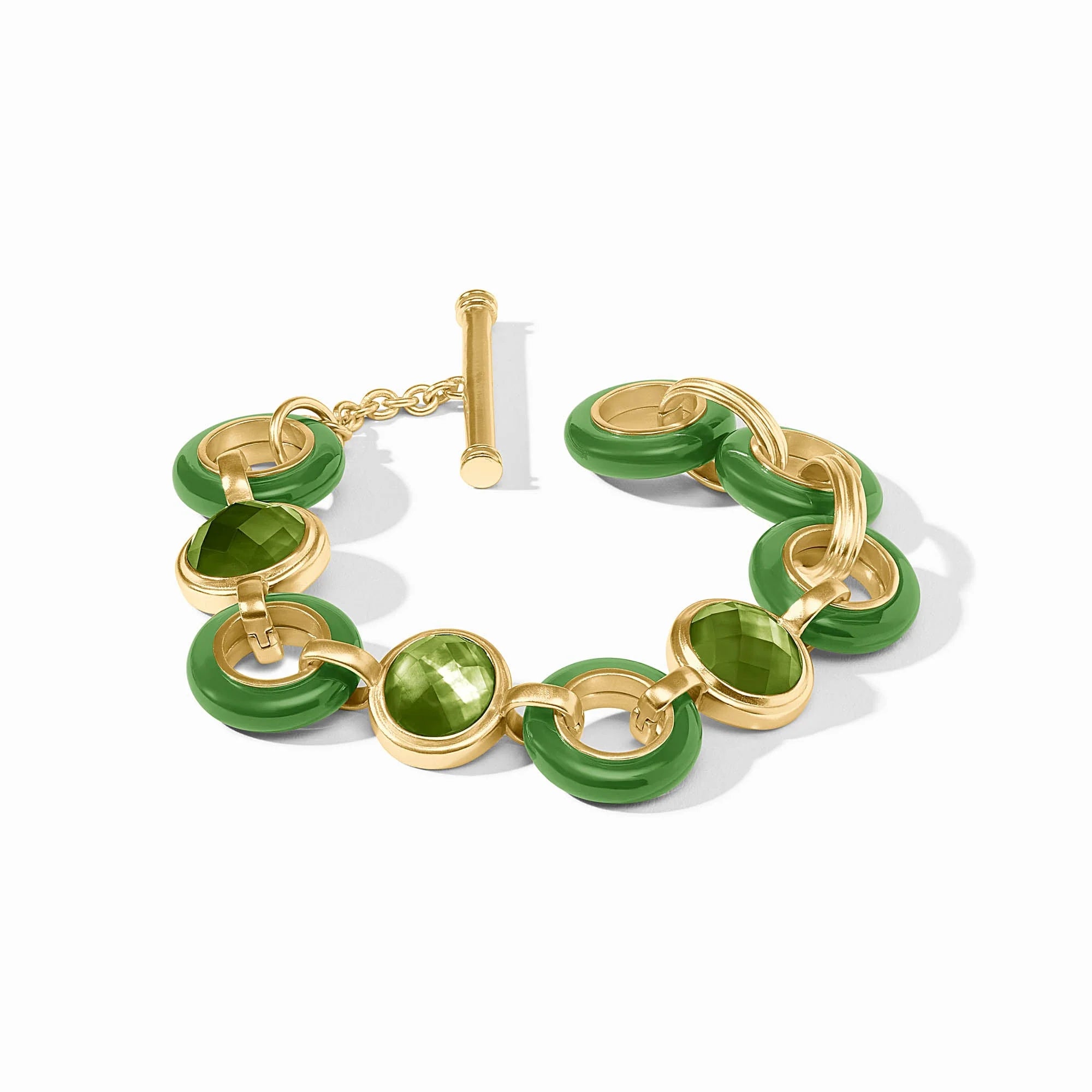 Julie Vos Carnaby Stone Bracelet - Palmetto Green