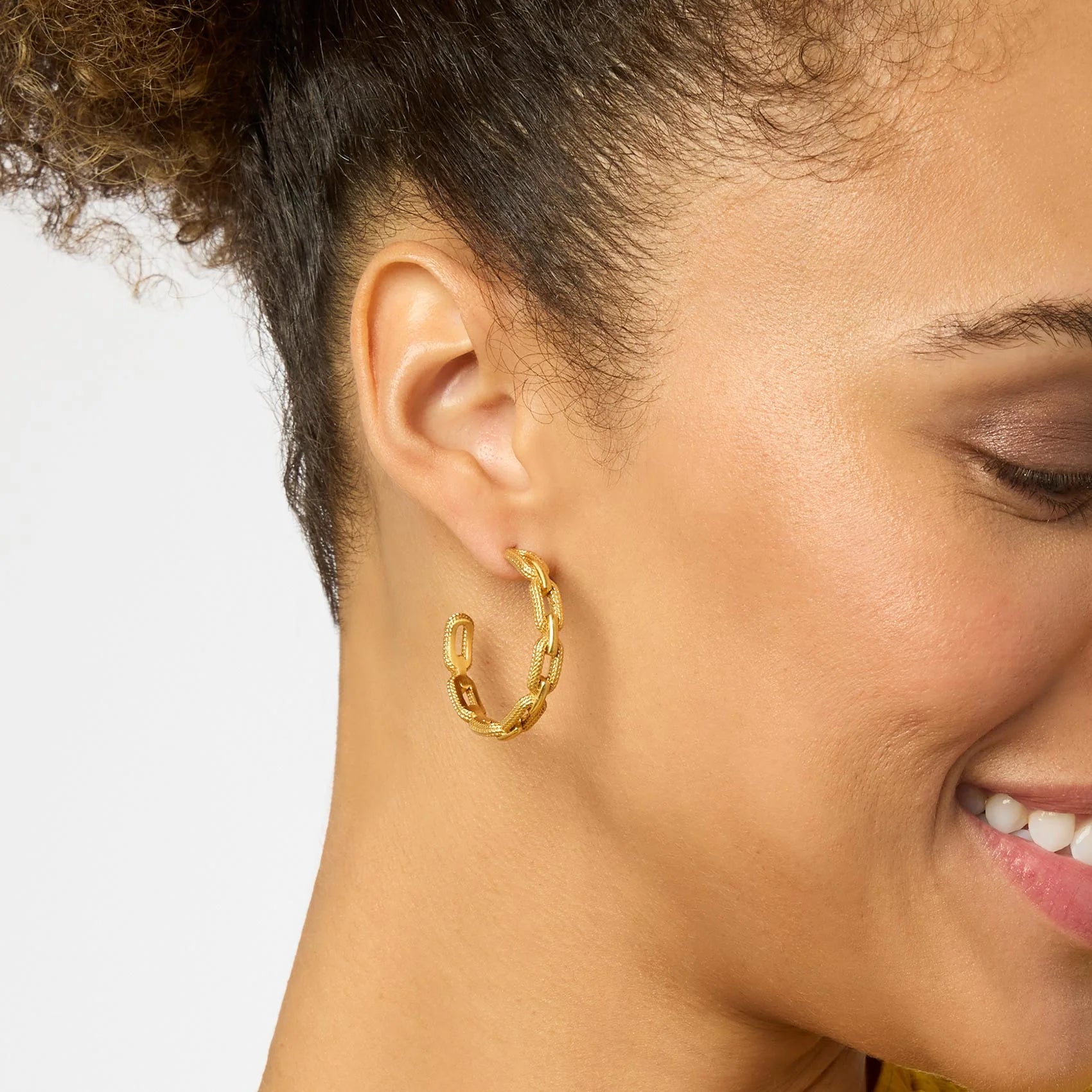 Julie Vos - Cheval Paperclip Hoop - Gold/Small