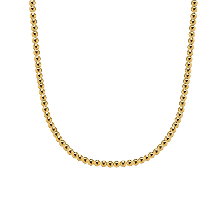 Gold Filled Beaded Necklace - 3mm