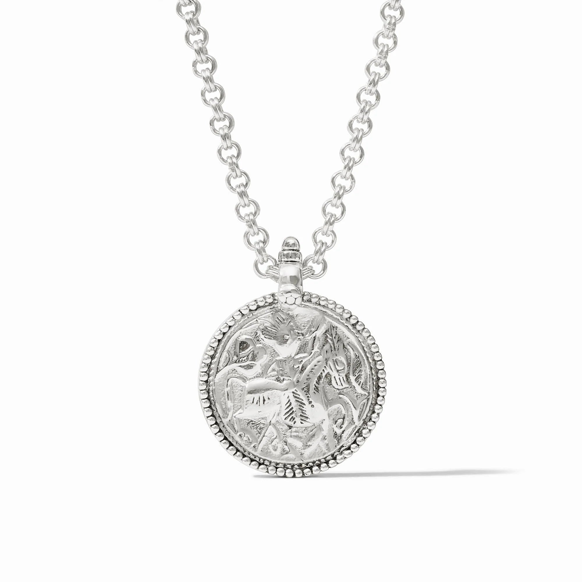 Julie Vos - Coin Pendant Necklace - Silver