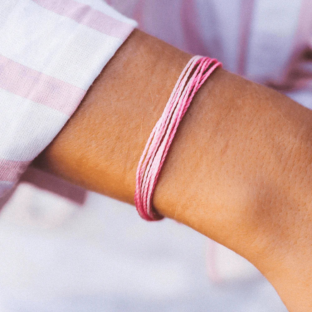 Pura Vida String Bracelet - Think Pink