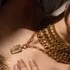 Rachel Nathan -OVAL LINK NECKLACE- Gold