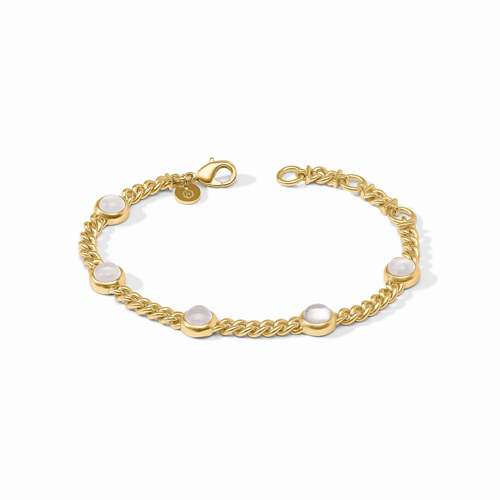 Julie Vos Dolce Delicate Bracelet - Iridescent Clear Crystal