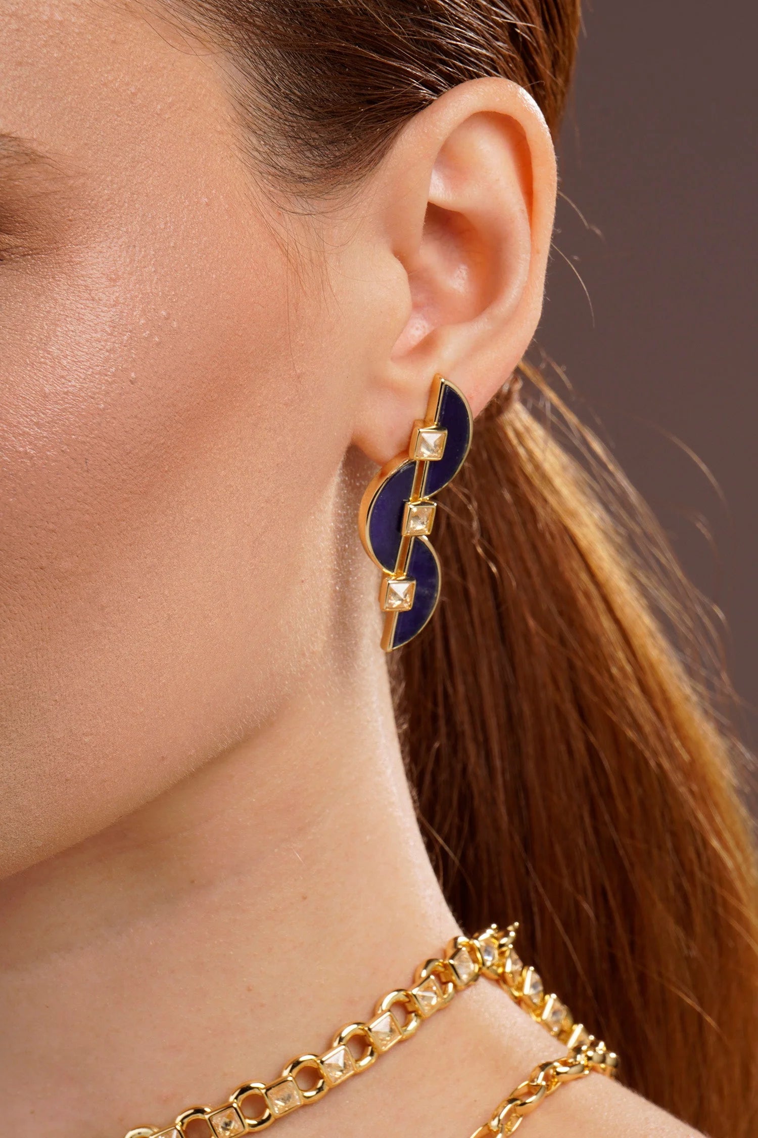 Cristina Sabatini Connection Studs - Sodalite