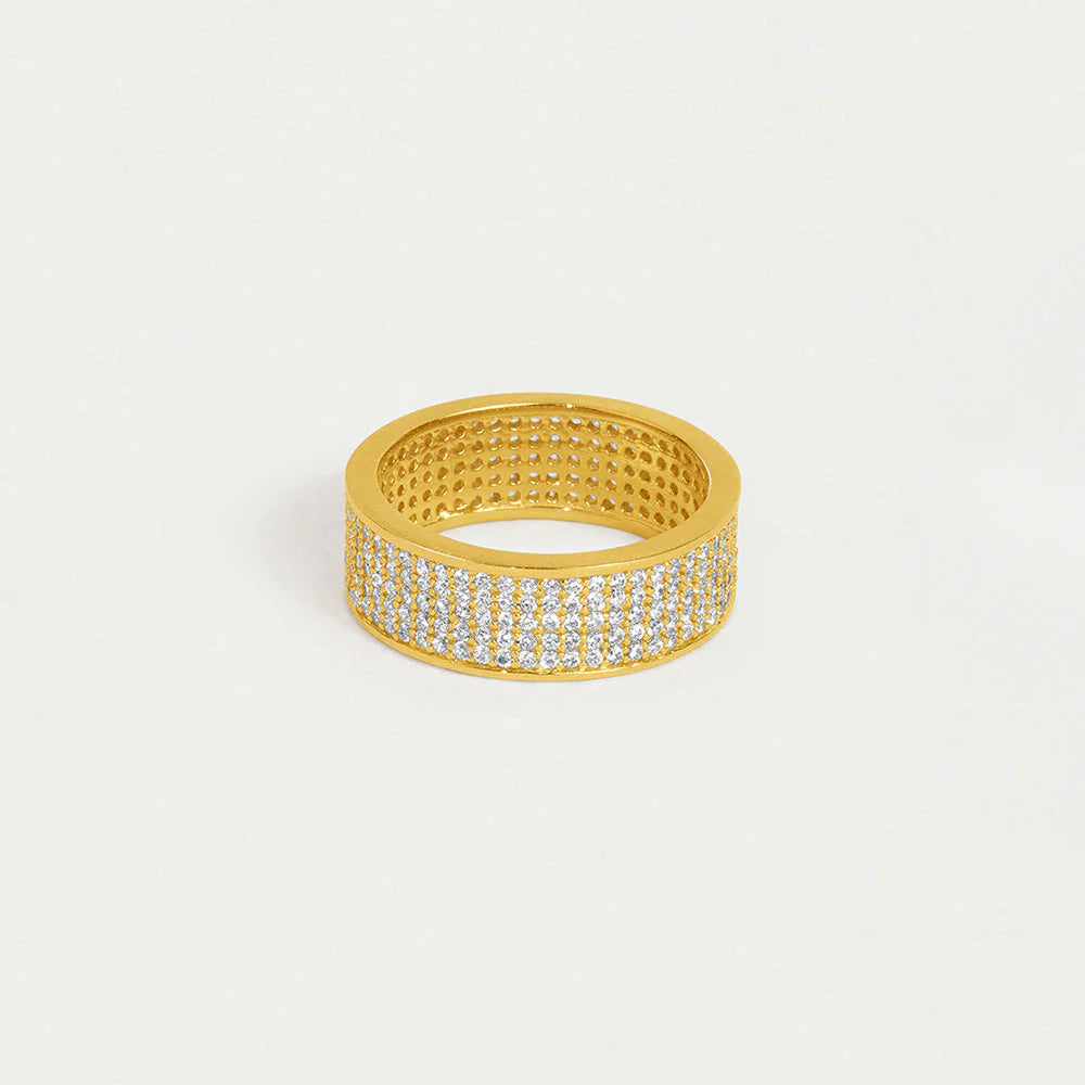 Dean Davidson Petit Pavé Thick Stacking Ring - Size 7
