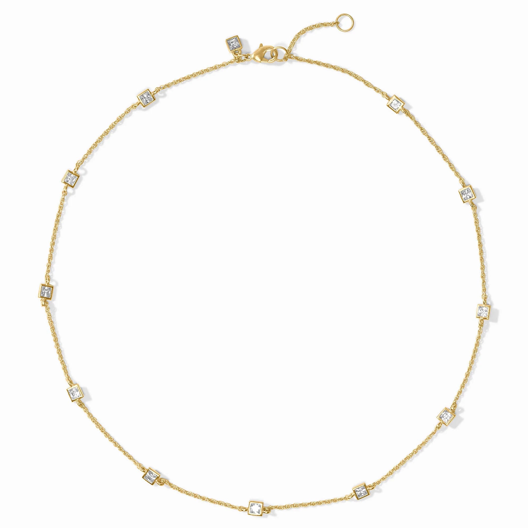 Julie Vos - Jolie Delicate Station Necklace - Gold