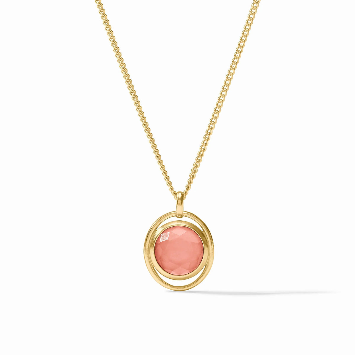Julie Vos - Laguna Solitaire Necklace - Iridescent Melon