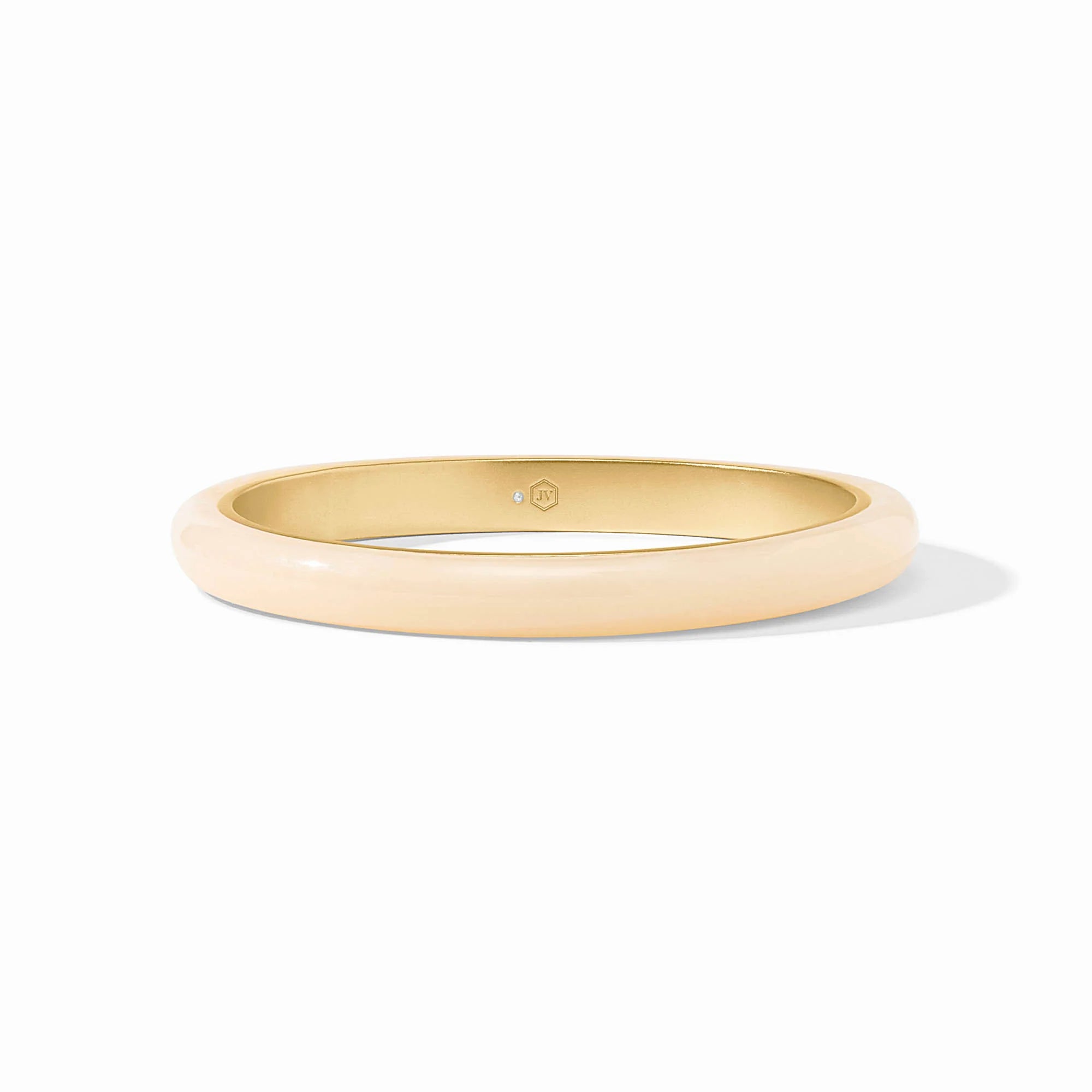 Julie Vos Madison Statement Bangle - Ivory - Medium