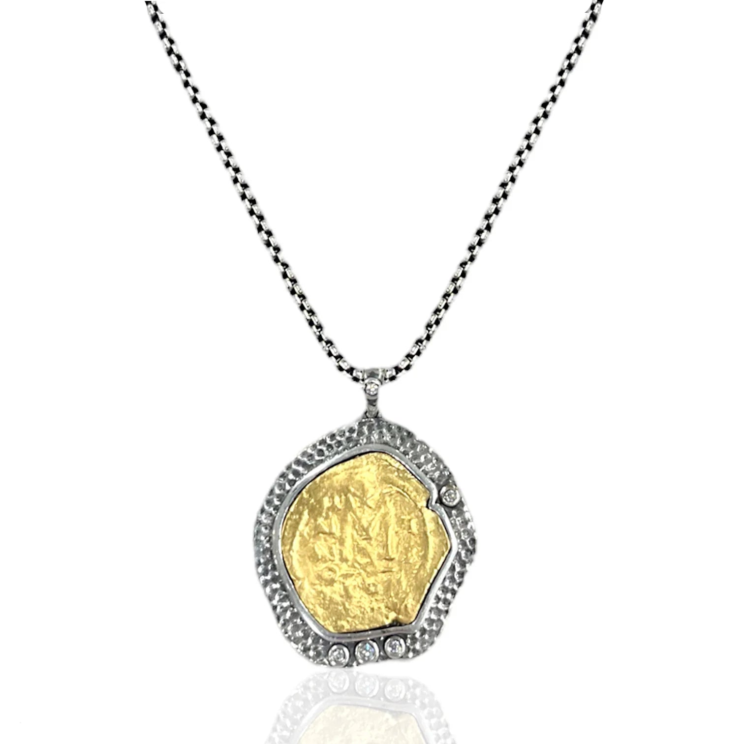 Tat 2 Designs - Long Vintage Silver Molat Necklace