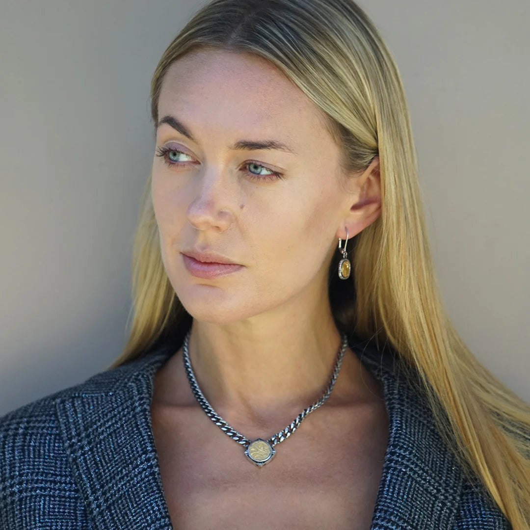 Tat 2 Designs - Vintage Silver Nico Coin Necklace