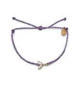Pura Vida Mermaid Fin Charm Bracelet - Light Purple