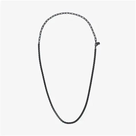 Pura Vida - Men's Rolo Chain Necklace - Black