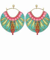 APIE Metallic Hoops in Caribbean