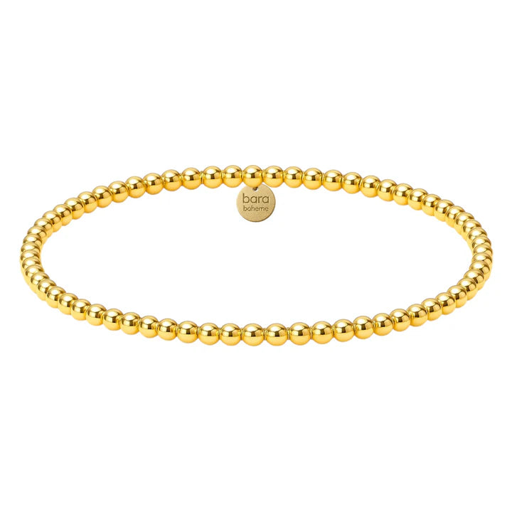Gold Filled Beaded Bracelet Stack - Paris