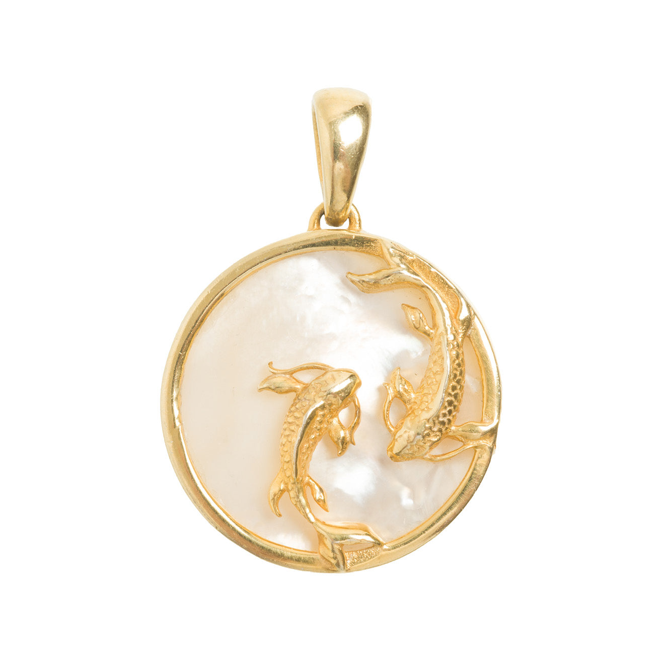 Freya Rose - Pisces, Gold Zodiac Necklace