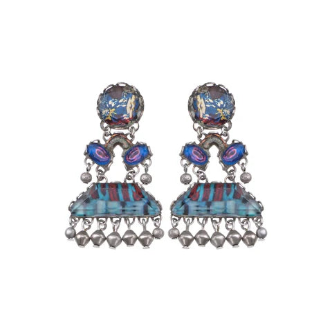Ayala Bar Blue Stylish Earrings Magical Notes Set