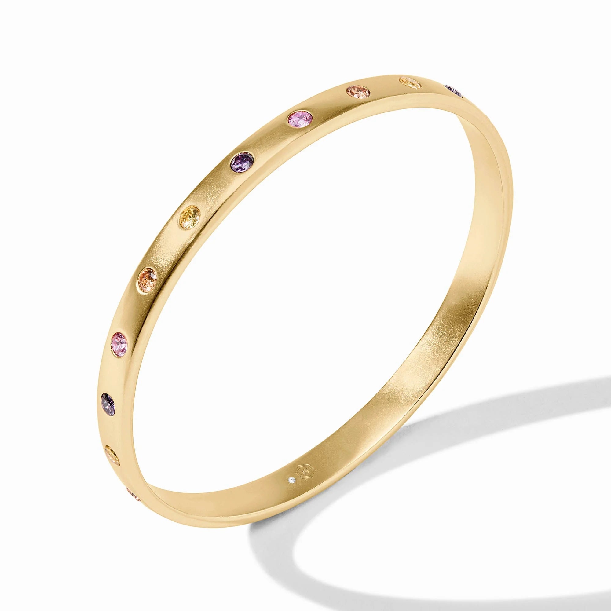 Julie Vos Rainbow Bangle - Champagne Radiance - Medium