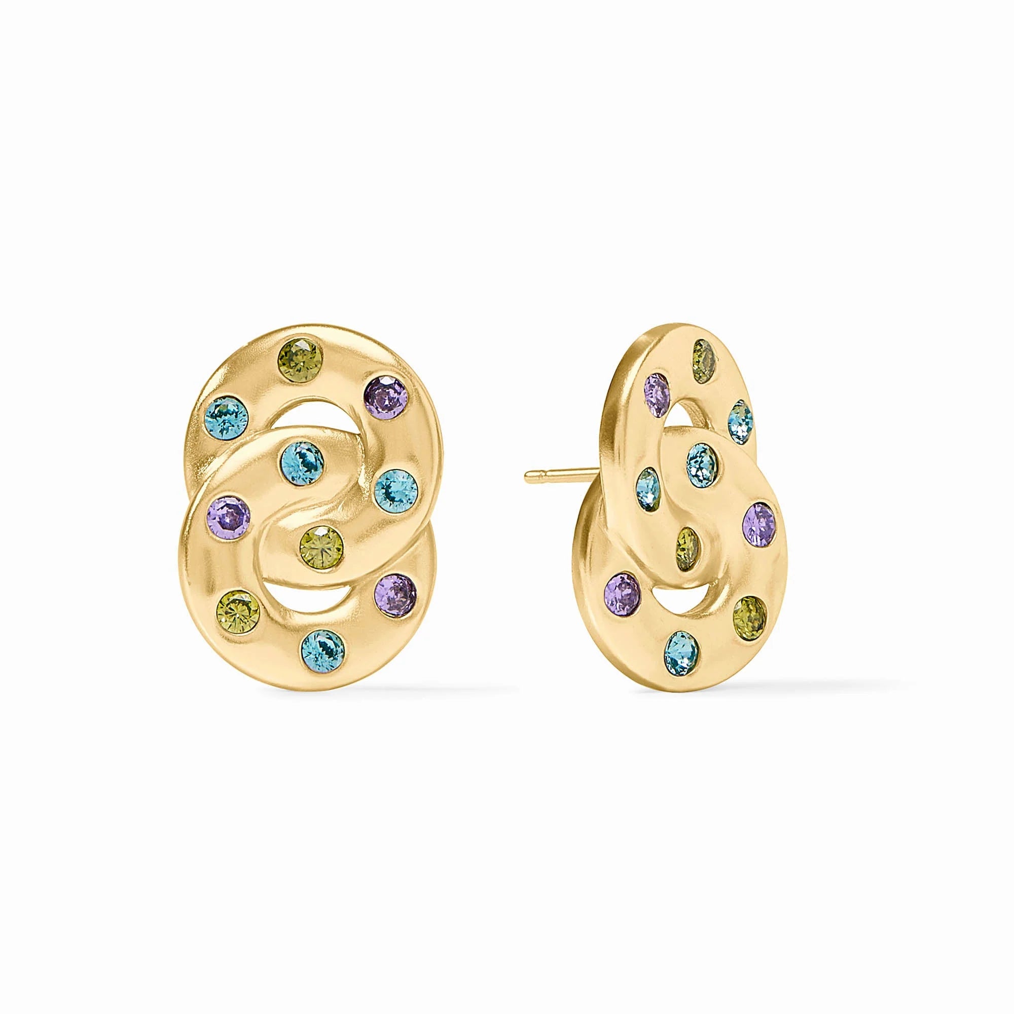 Julie Vos Rainbow Infinity Earring in Blue Twilight