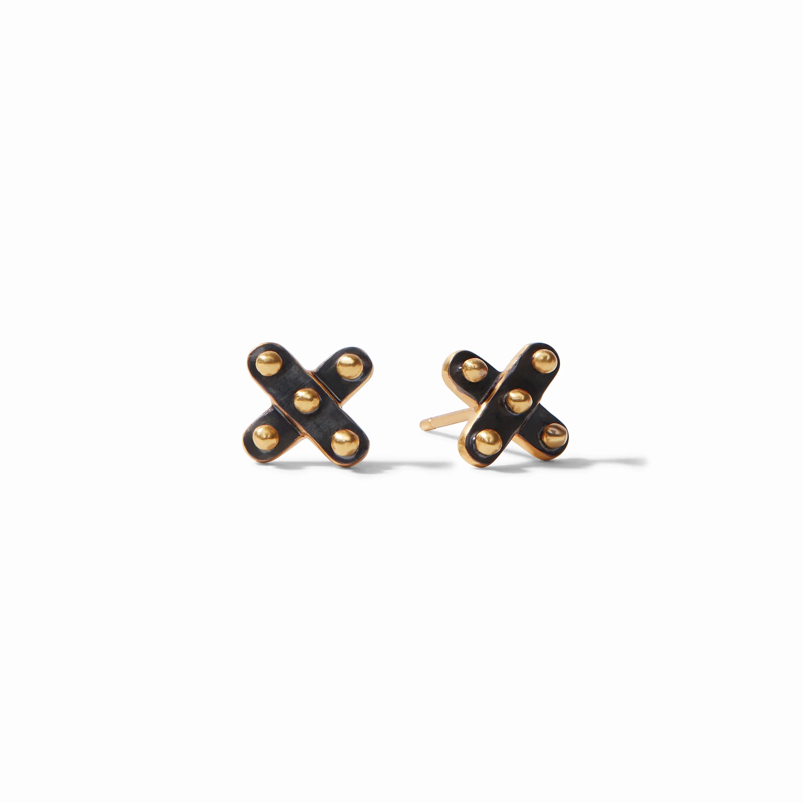 Julie Vos SoHo Demi X Stud Earring - Mixed Metal