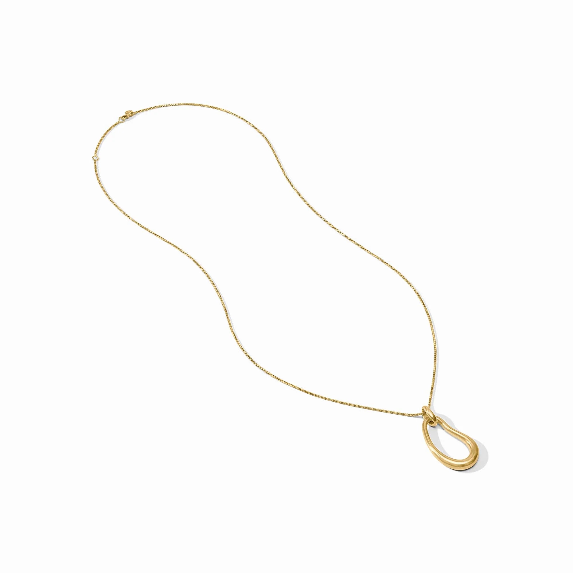 Julie Vos Wave Pendant Necklace - Gold