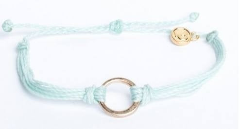 Pura Vida - Friendship Ring Bracelet - Seafoam