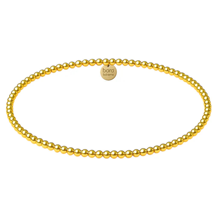 Gold Filled Beaded Bracelet Stack - Palm Beach