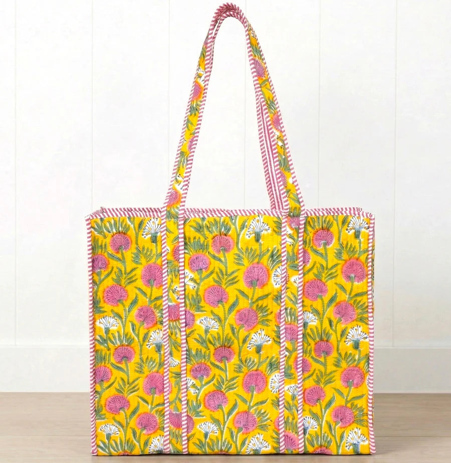 Amelia Rose - Azalea Quilted Tote Bag