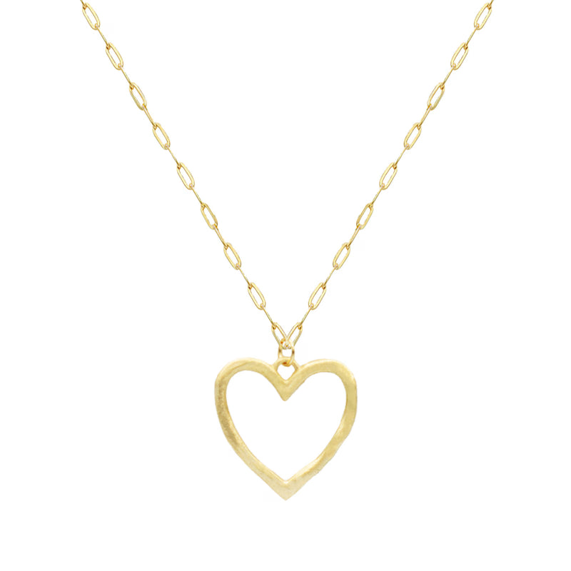 Marcia Moran - Palermo Heart Necklace - Gold