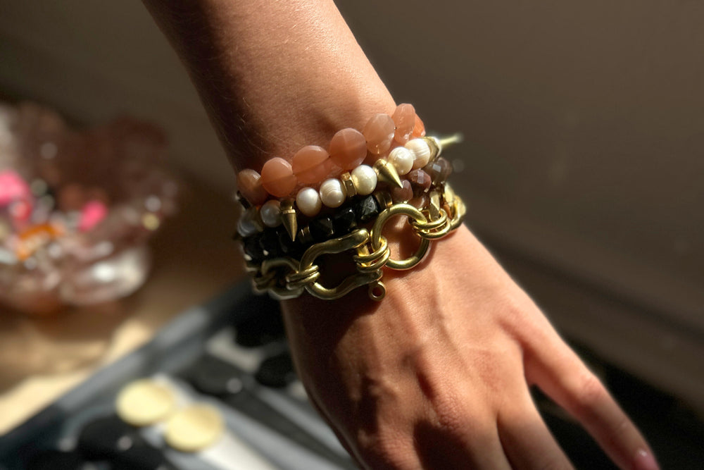 Rachel Nathan Chain: Shackle Trio Bracelet (Small/Medium)