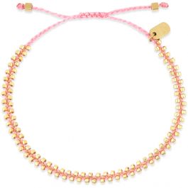 Pura Vida - Goldie Woven Seed Bead Bracelet - Pink