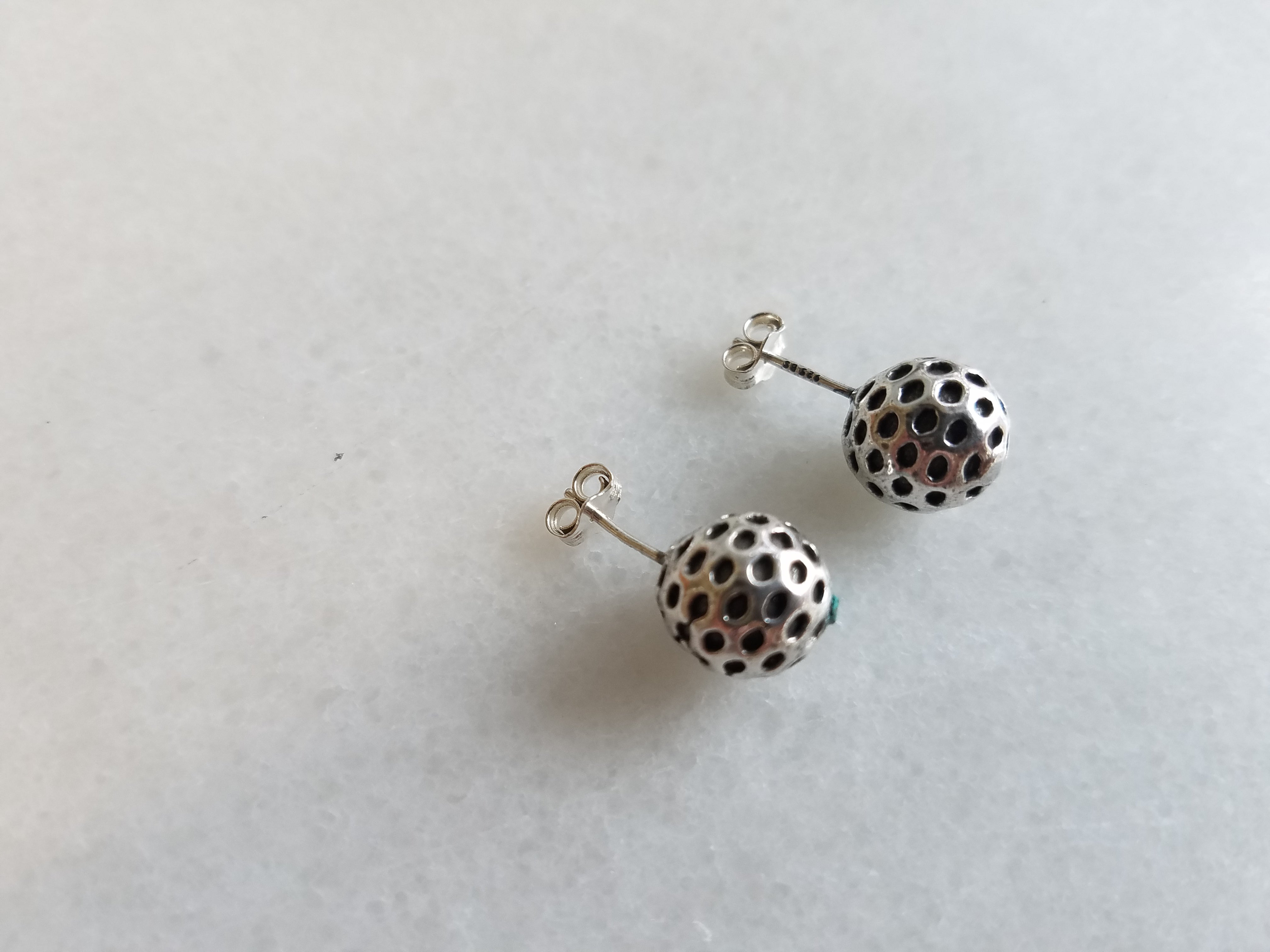 Sterling Silver Ball Studs